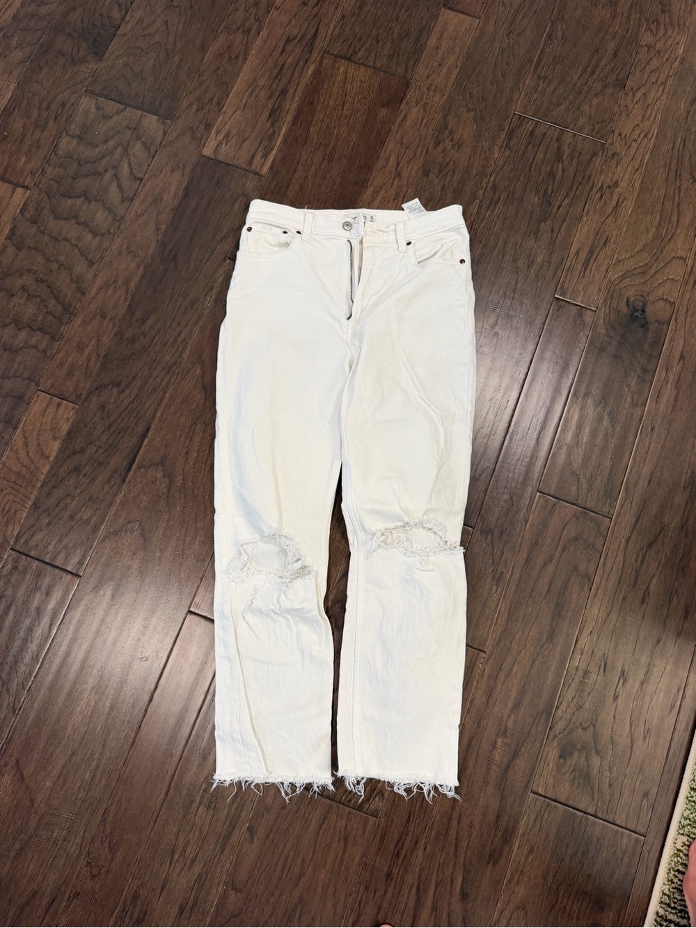 Abercrombie ultra high rise ankle straight jeans
